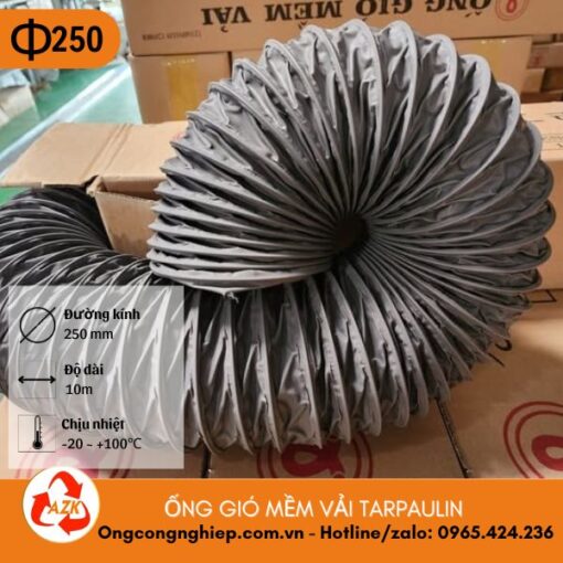 ống gió mềm vải tarpaulin D250