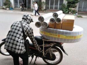 ống nhôm nhún D100 D125 và ống nhựa mềm lõi thép phi 60