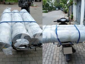 3 cuộn ống gió vải chống cháy phi 350