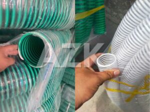 Ống gân nhựa xanh và ống gân nhựa trắng