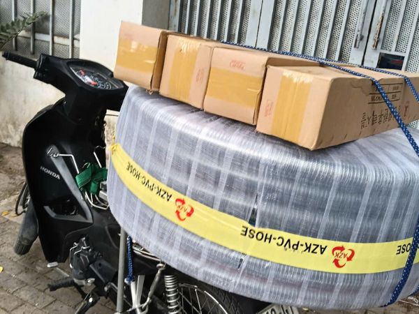 ống nhựa mềm lõi thép phi 60 và ống gió mềm tarpaulin D150