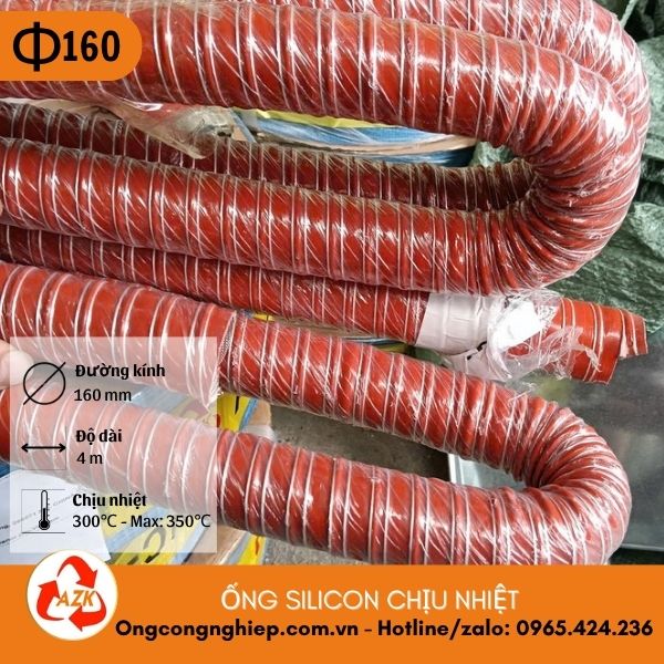 Ống silicon chịu nhiệt phi 160
