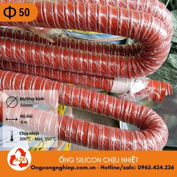 Ống silicon chịu nhiệt phi 50